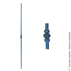 Barreau fantaisie N°112 acier rond