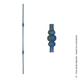 Barreau fantaisie N°113 acier rond