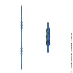 Barreau fantaisie N°118 acier rond