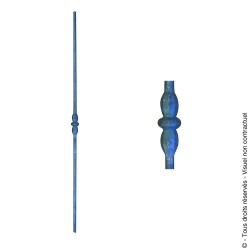 Barreau fantaisie N°120 acier rond