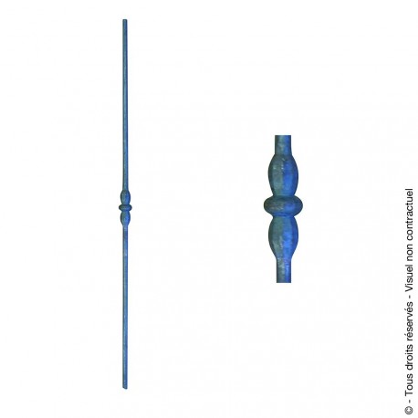 Barreau fantaisie N°120 acier rond diamètre 14 mm