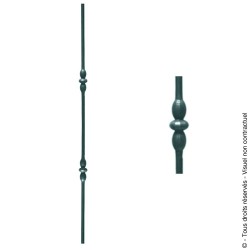 Barreau fantaisie N°121 acier rond