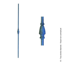 Barreau fantaisie N°124 acier rond