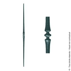 Barreau fantaisie N°133 acier rond