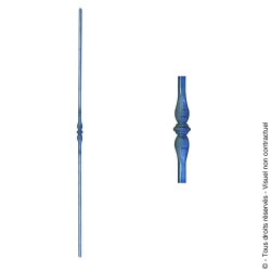 Barreau fantaisie N°156 acier rond
